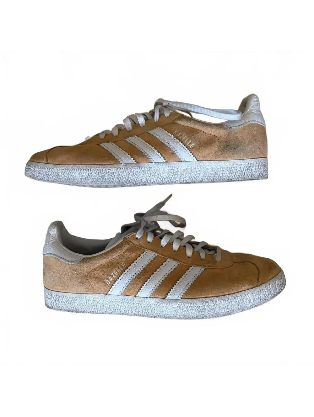 Adidas Gazelle Shoes Sneakers Suede Peach White 675001 Men's Size 11